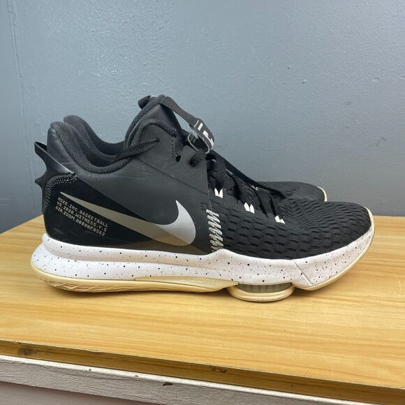 Nike LeBron Witness 5 Basketball Sneaker Shoes Men\'s 13 Black Lace Up CQ9380-001 main image 6